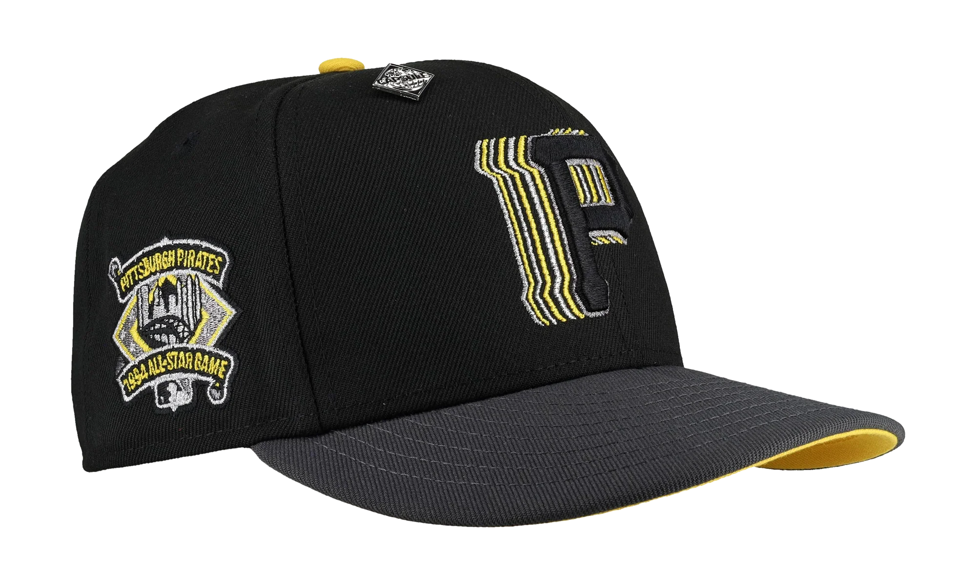 59FIFTY Pittsburgh Pirates 1994 All Star Game Trippy Metallic Fitted Hat "Black / Graphite" NE352