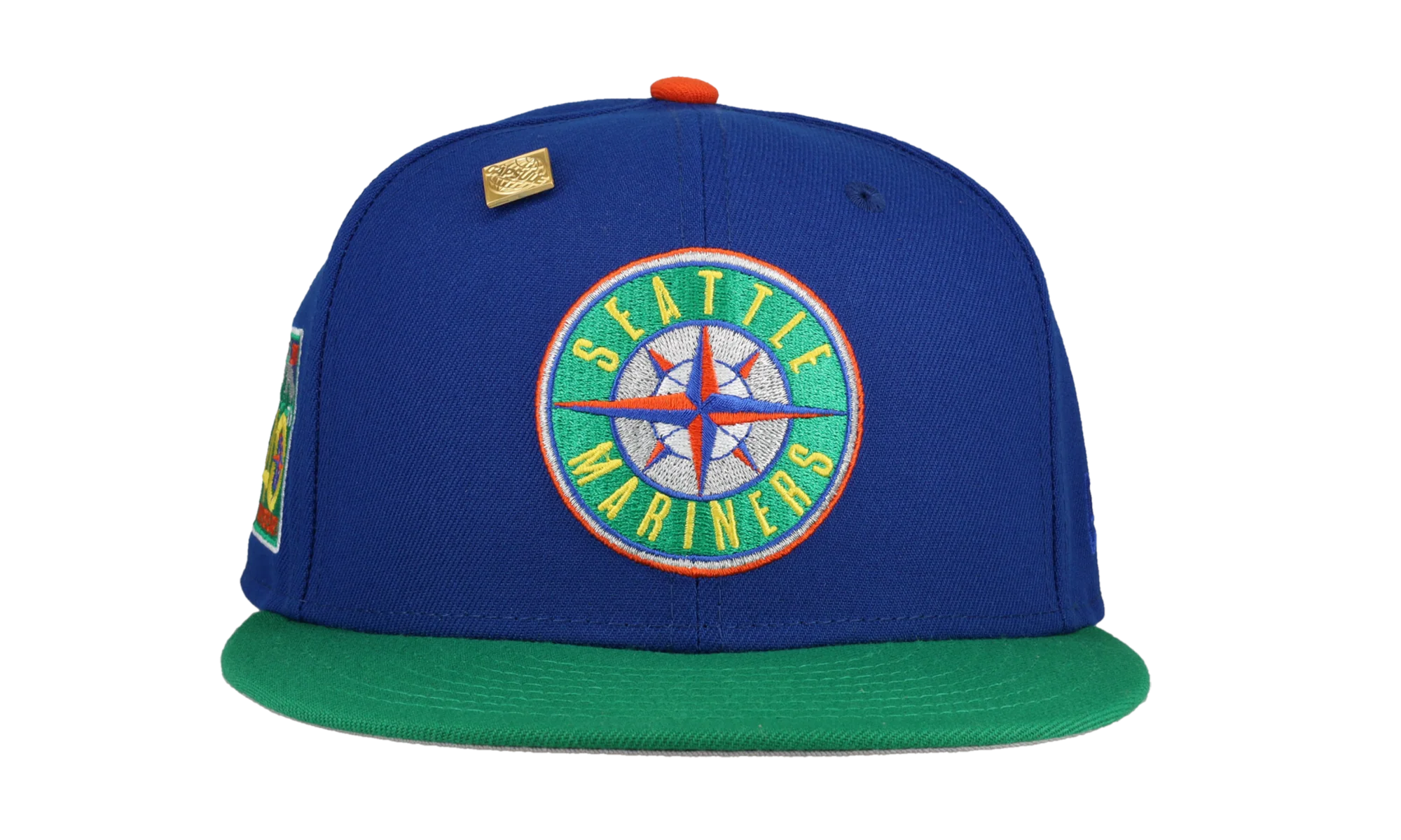 59FIFTY Seattle Mariners 40th Anniversary Patch Fitted Hat "Blue / Green" 123451295379