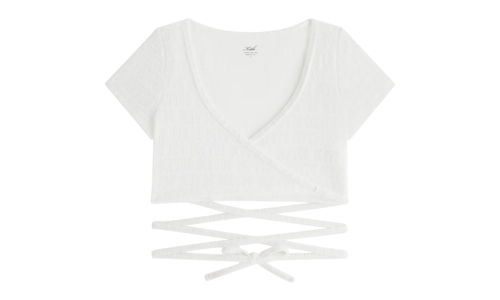 Ailee Monogram Towel Wrap Top WMNS "White" khw030648 101