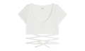 Ailee Monogram Towel Wrap Top WMNS "White" khw030648 101