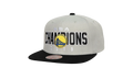 NBA Champ Hardwood Classics Snapback Cap "Golden State Warriors - Grey / Black" HHSS4512 GSWYYPPPGYBK