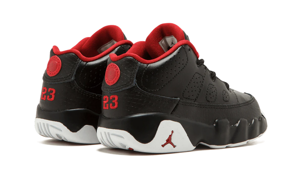 Jordan 9 Retro Low BT TD "BLACK / GYM RED / WHITE" 833906 001
