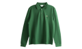 Classic Fit Long Sleeved L.12.12 Polo Shirt "Green" L1312 00 132