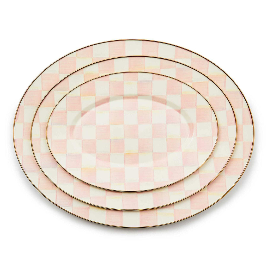 Rosy Check Small Oval Platter