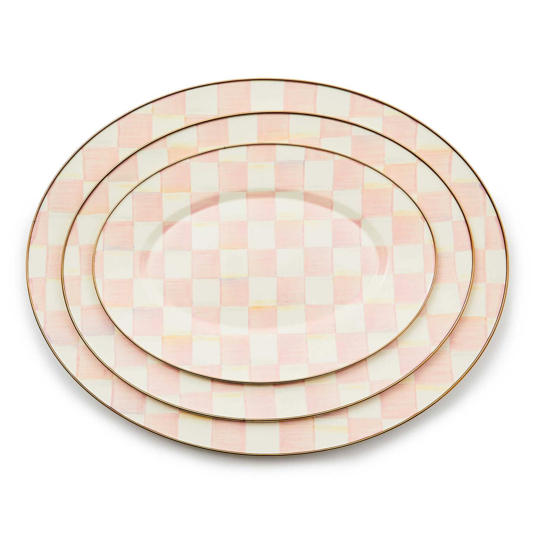Rosy Check Small Oval Platter