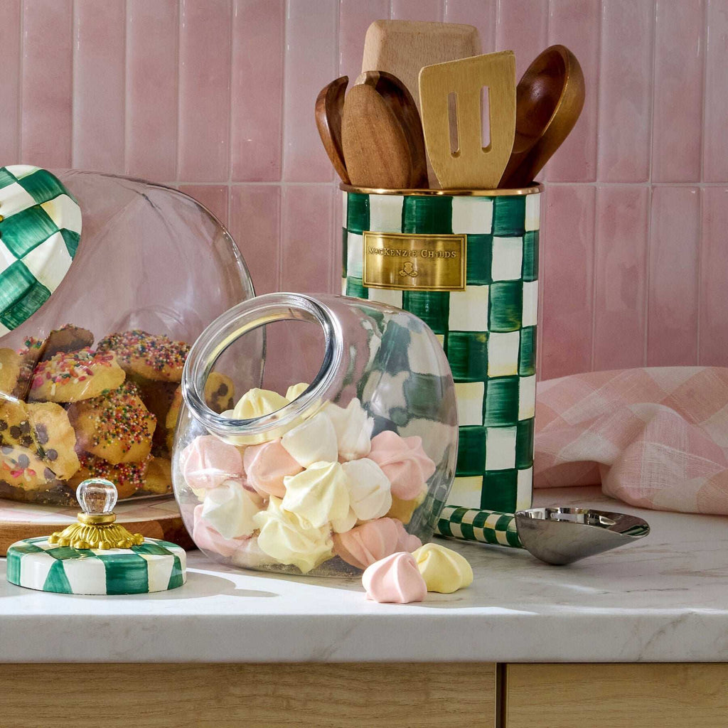 MacKenzie-Childs Emerald Check Small Scoop
