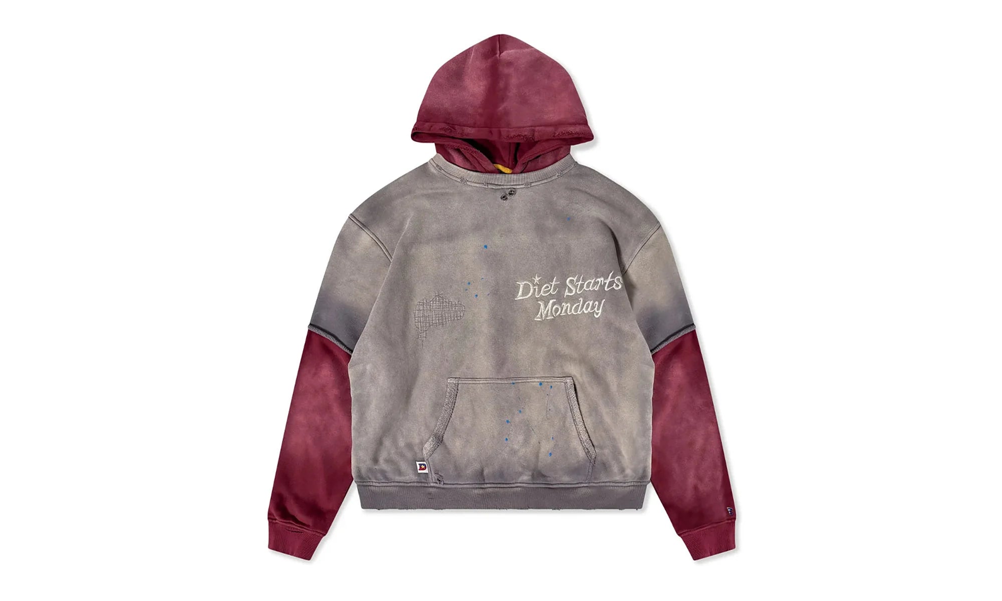 Double Layer Pullover Hoodie "Washed Black" DSM HOL2501 022