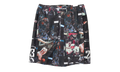 Jordan Flight AOP Printed Cat Scratch Shorts "Black" IF1841 010