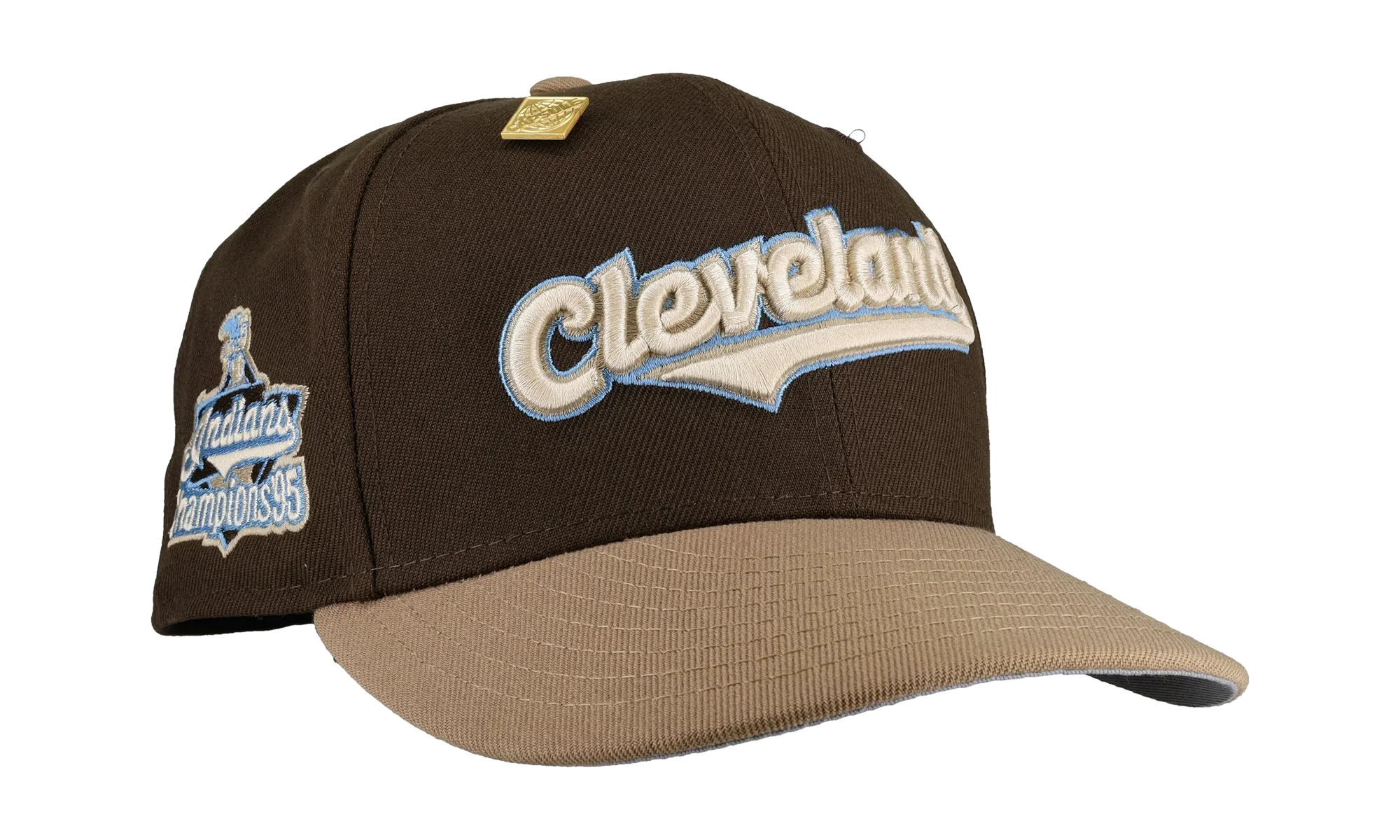 59FIFTY Cleveland Indians 1995 Champions Fitted Hat "Walnut / Tan" 123451300785