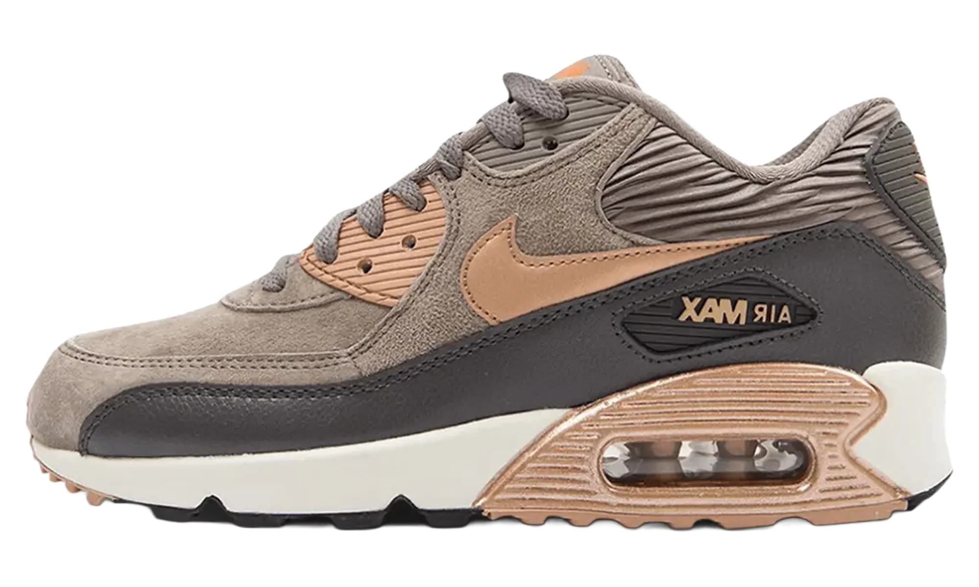 Air Max 90 Leather WMNS "Iron Metallic Red Bronze" 768887 201
