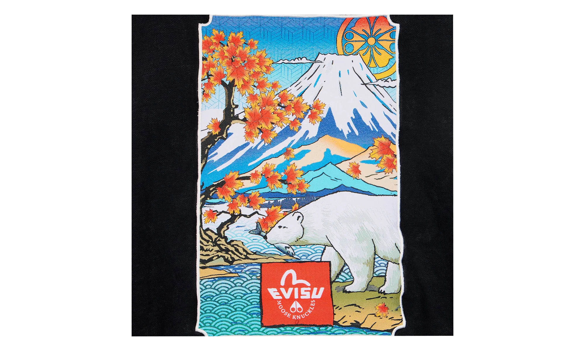 Hoodie "Evisu - Black" M35MS681EV 292