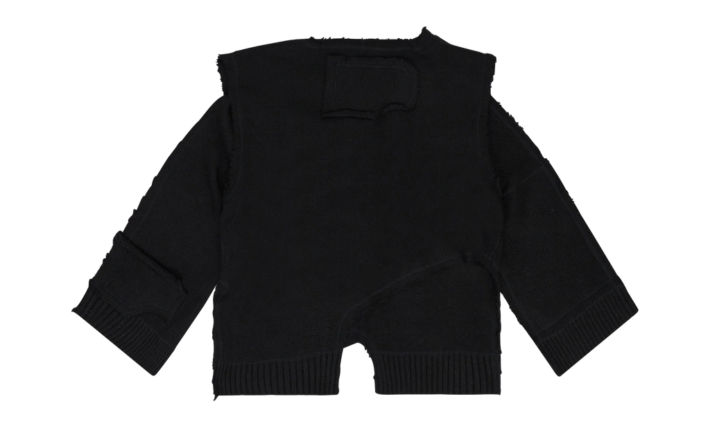 Unadorned Sweater Vest "Coal" 02637 10004WDWUSV BLAC