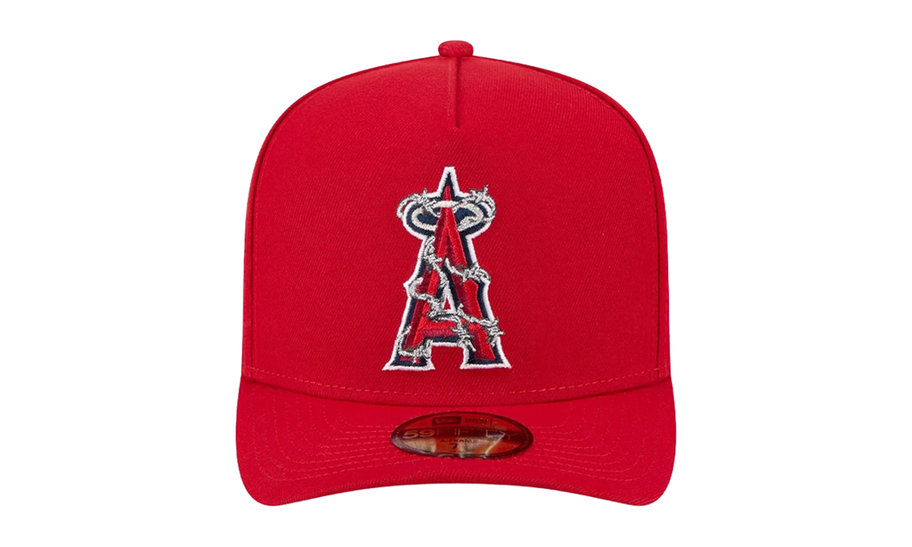 59FIFTY Anaheim Angels Fence A-Frame Fitted Hat "Red" 60693489