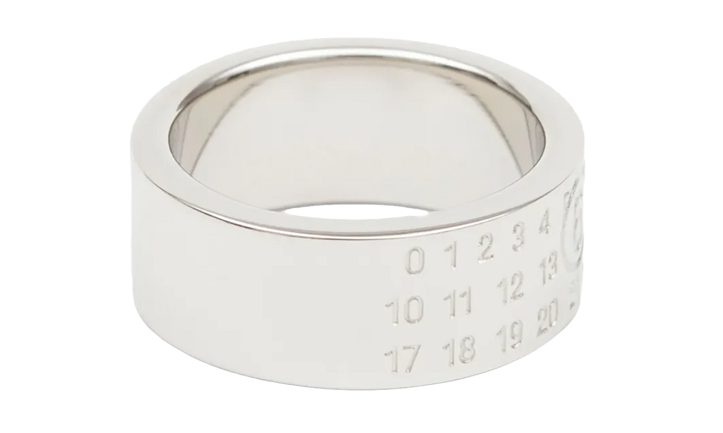 Minimal Logo 8mm Ring "Palladio Polished" SM6UQ0057 P646951