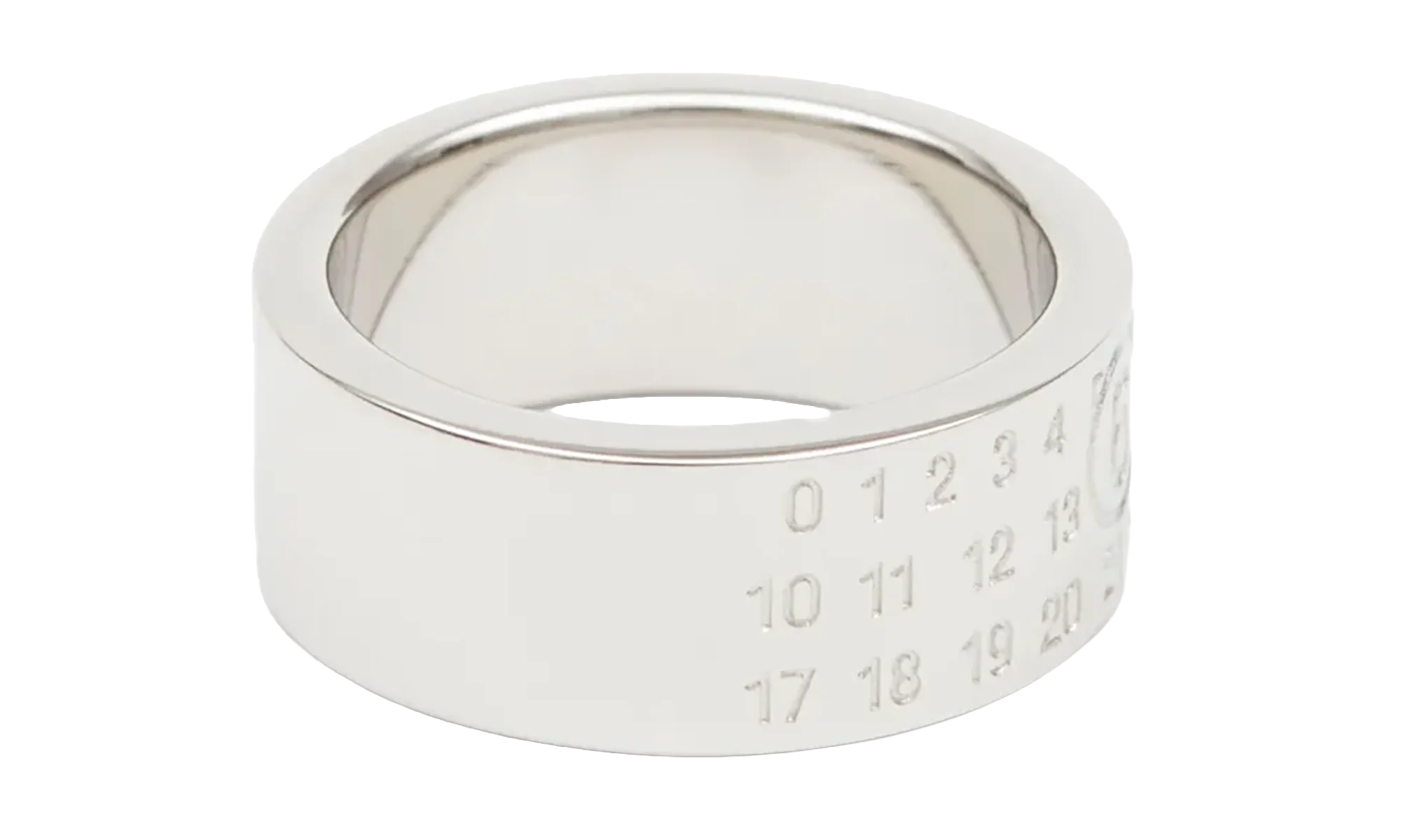 Minimal Logo 8mm Ring "Palladio Polished" SM6UQ0057 P646951