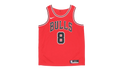 NBA Chicago Bulls Icon Edition Swingman Jersey "Zach Lavine - Chicago Red / Black / White" CW3660 660