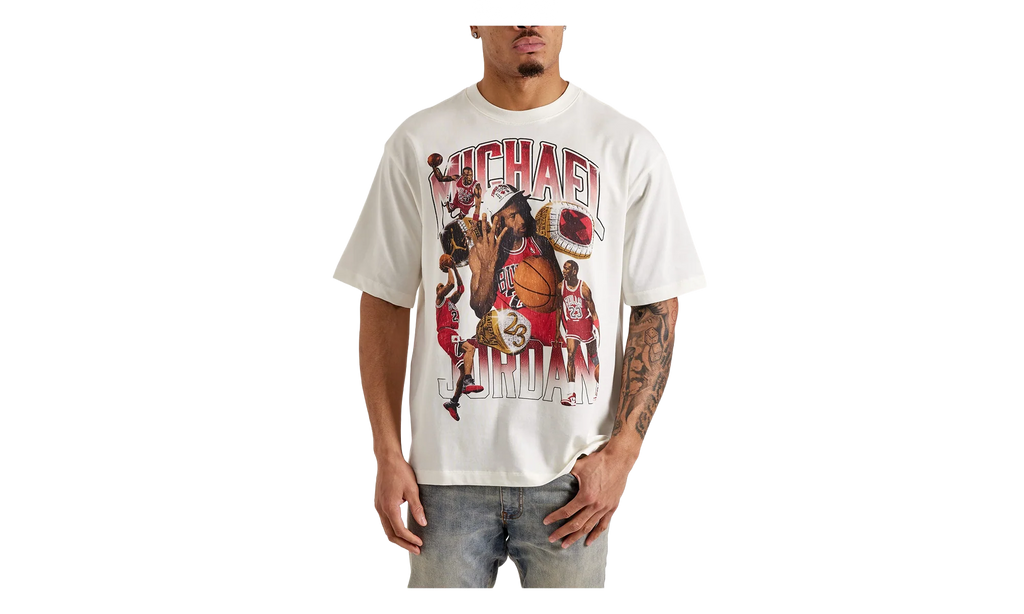 Air Jordan Flight Essentials Oversized T-Shirt "Sail / Varsity Red" HM7131 133