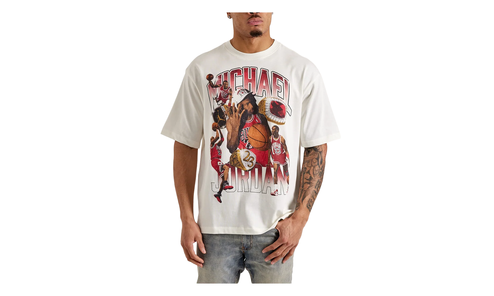 Air Jordan Flight Essentials Oversized T-Shirt "Sail / Varsity Red" HM7131 133
