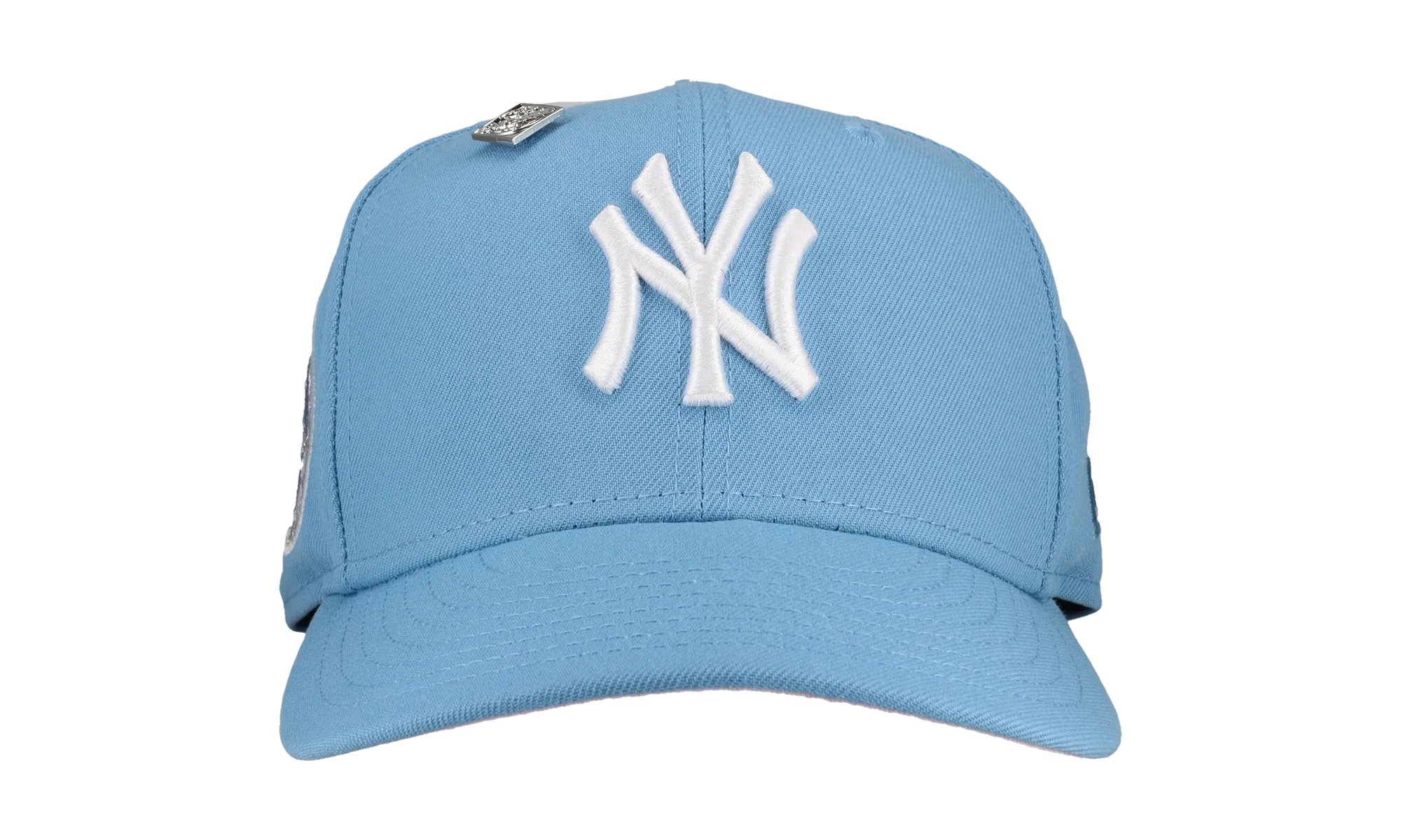 59FIFTY New York Yankees 1962 World Series Fitted Hat "Sky Blue / Pink / Metallic" 123451300845