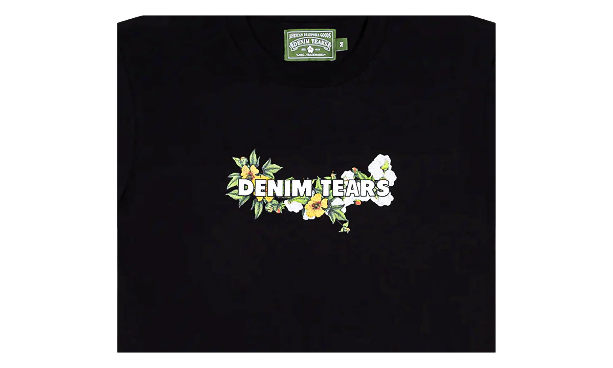 Floral Logo Short Sleeve Tee "Black" DT361