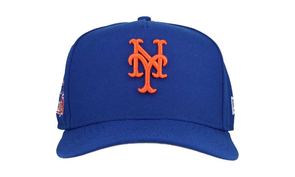 9FIFTY New York Mets 1986 World Series A Frame Snapback Hat "Royal Blue" NE180