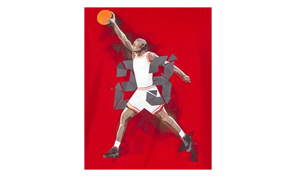 Air Jordan IX West Madison St. T-shirt "Gym Red / Black" 687820 687