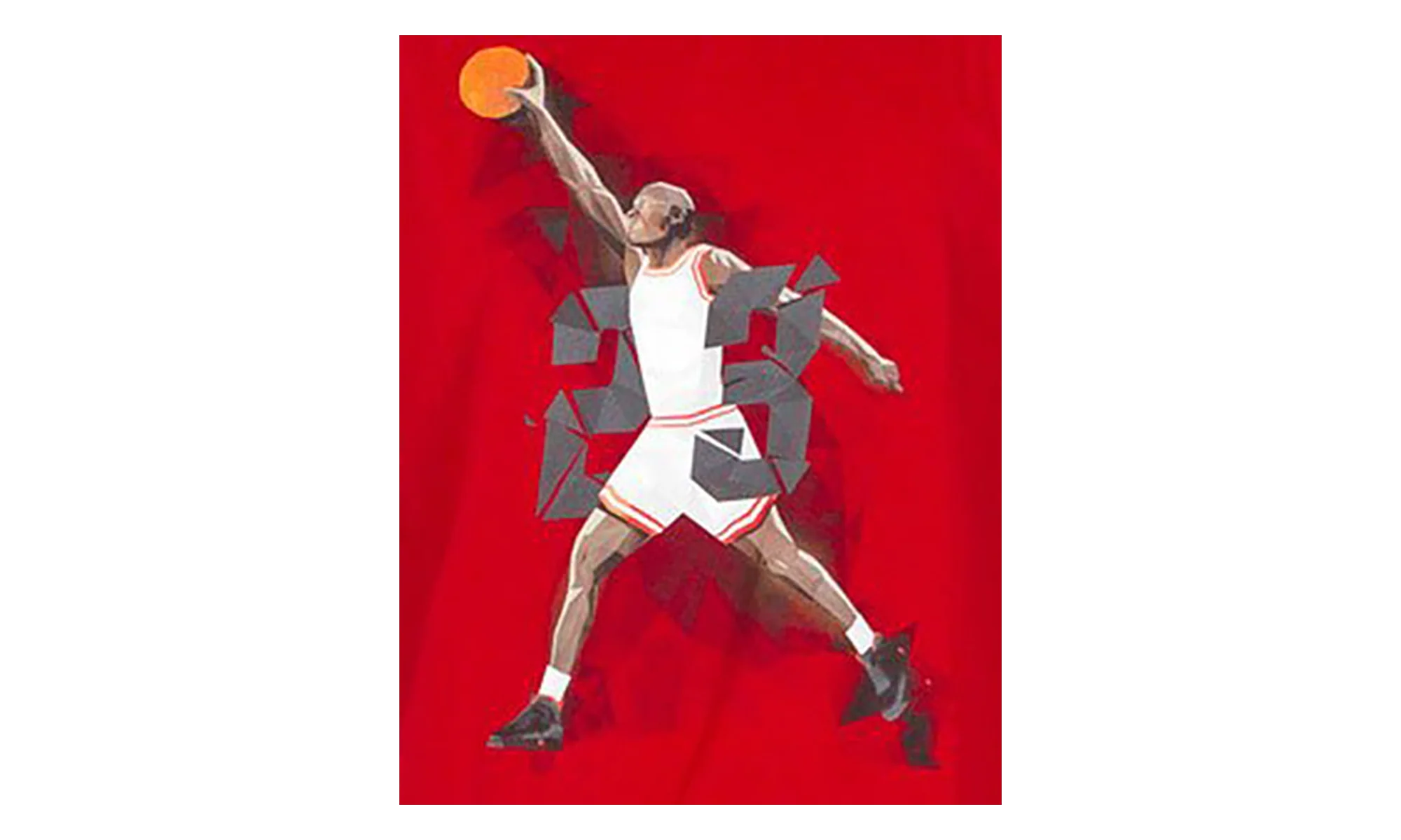 Air Jordan IX West Madison St. T-shirt "Gym Red / Black" 687820 687