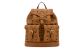 Small Aren Backpack in Visetos "Cognac" MWKFATA01CO001