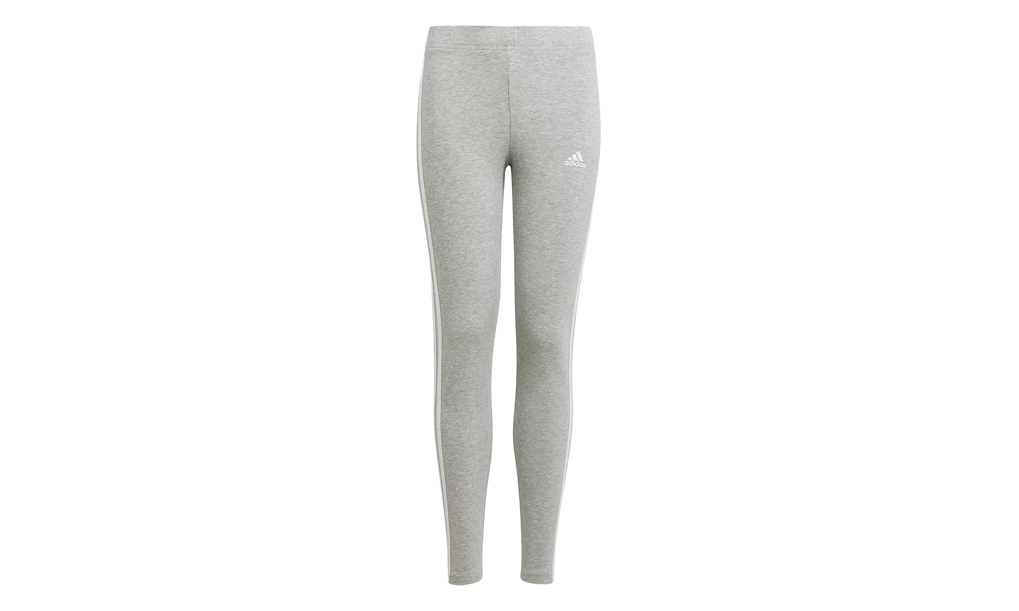 Essentials 3-Stripes Leggings GS "Medium Grey Heather / White" HC0092
