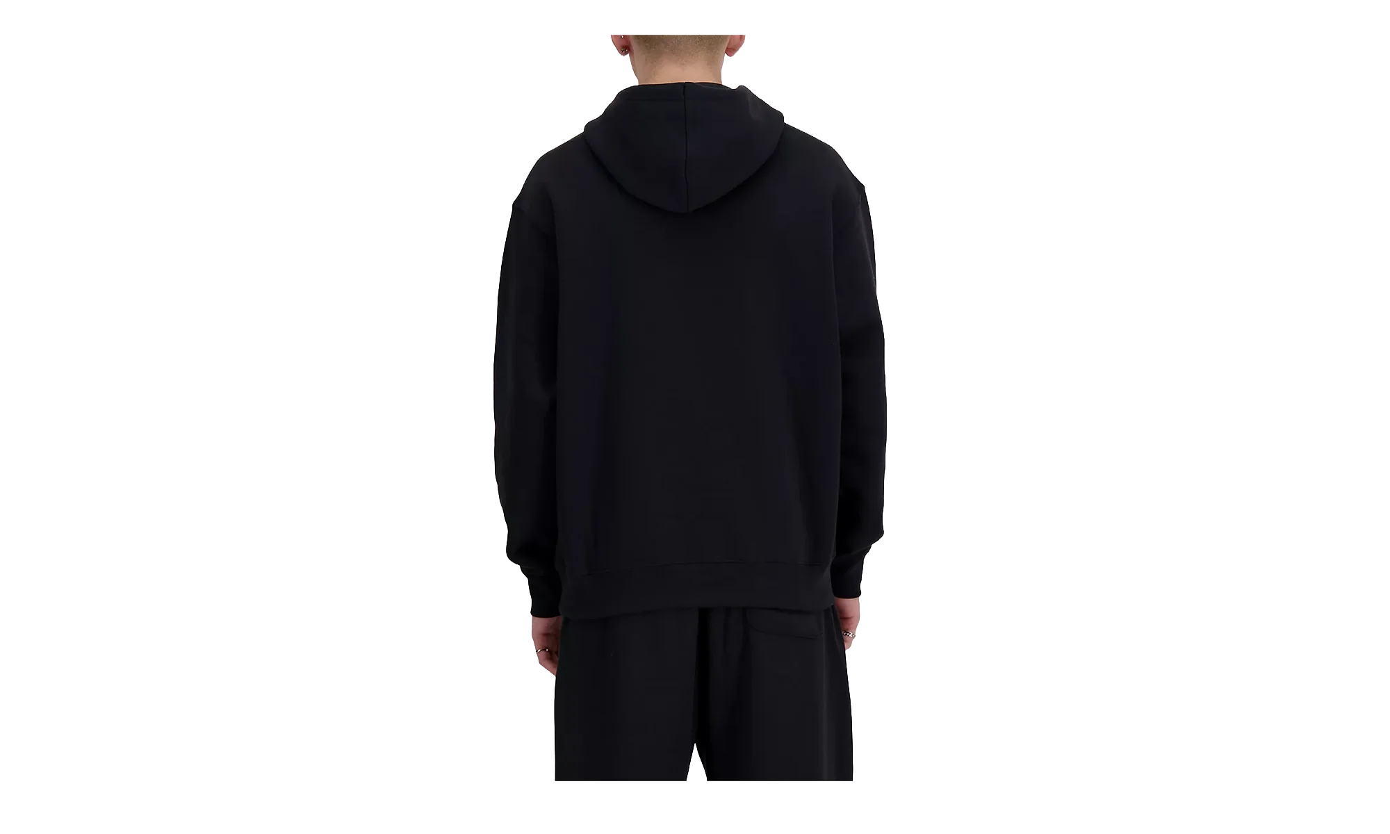 Sport Essentials Fleece Logo Hoodie "Black / White" MT41505BK