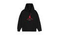 Jordan Essentials Fleece Hoodie "Black / Gym Red / Gym Red" FD7545 013