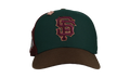59FIFTY San Francisco Giants 1989 World Series Pinwheel Fitted Hat "Green Maroon" NE360