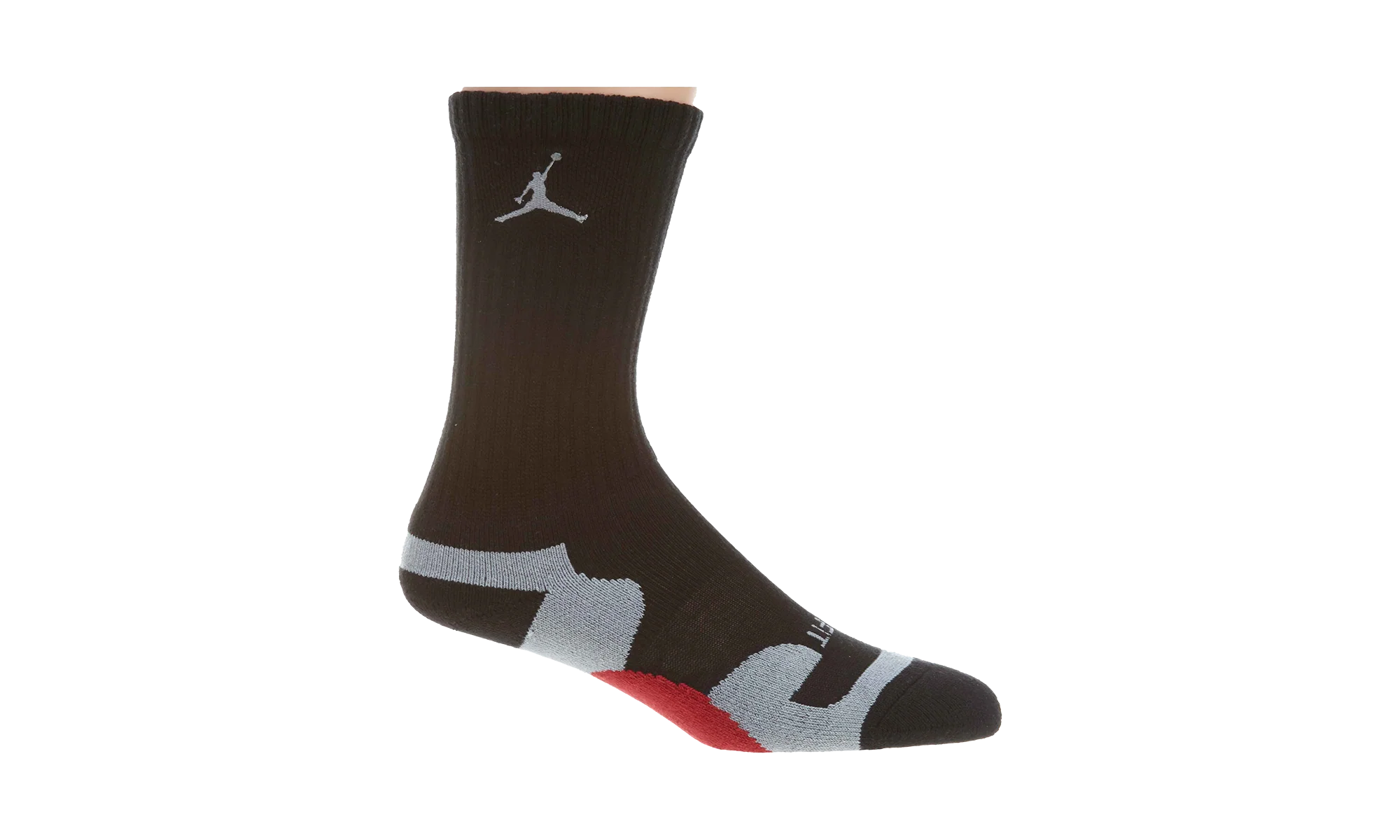 Jordan Game Dry Crew Socks "Black Grey Red" 441342 016