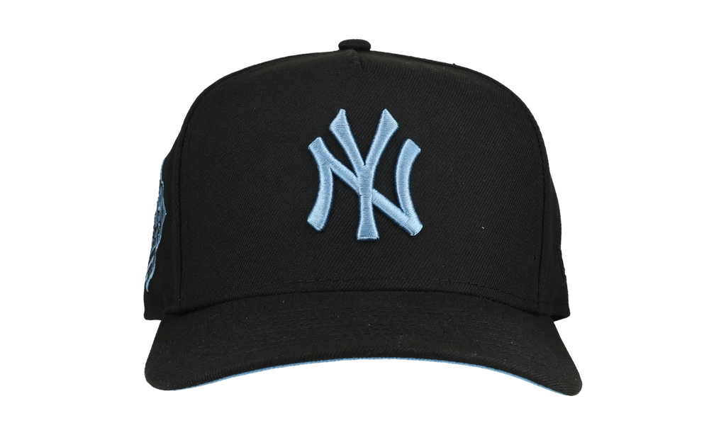 9FIFTY New York Yankees 1999 World Series A Frame Snapback Hat "Black / Ice Blue - Visor" NE258