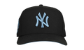 9FIFTY New York Yankees 1999 World Series A Frame Snapback Hat "Black / Ice Blue - Visor" NE258
