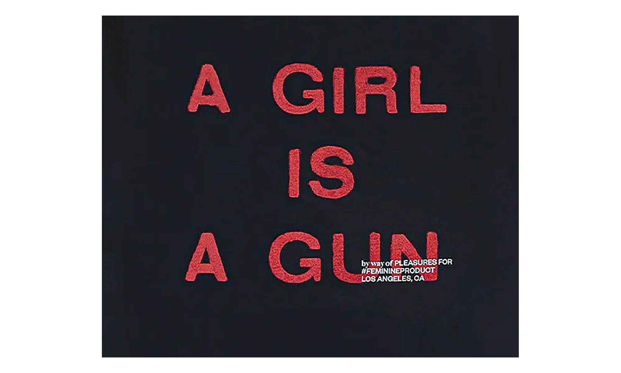 Girl Is A Gun SS Tee "Black" P26SP082-BLK