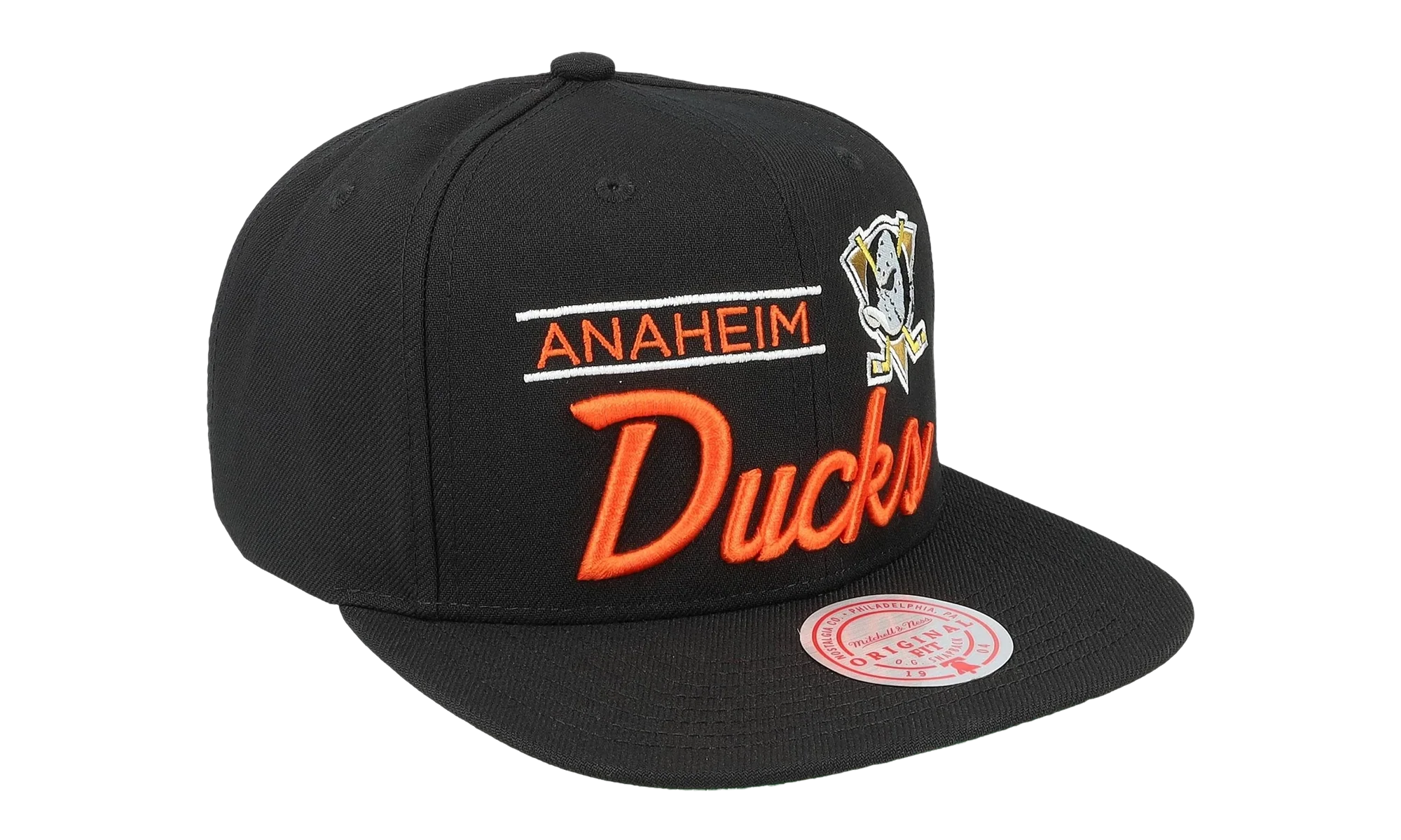 NHL Retro Lock Up Snapback Cap "Anaheim Ducks - Black" 6HSSLD21213 ADUBLCK