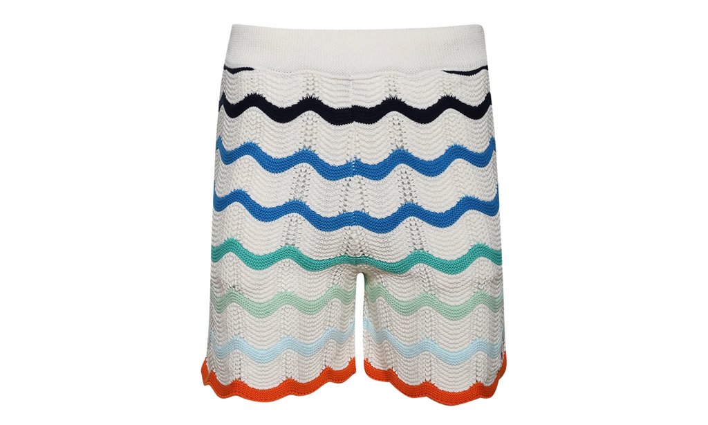 Gradient Wave Crochet Shorts "Orange / Multicolor" MS25 KW 981 01 MULT