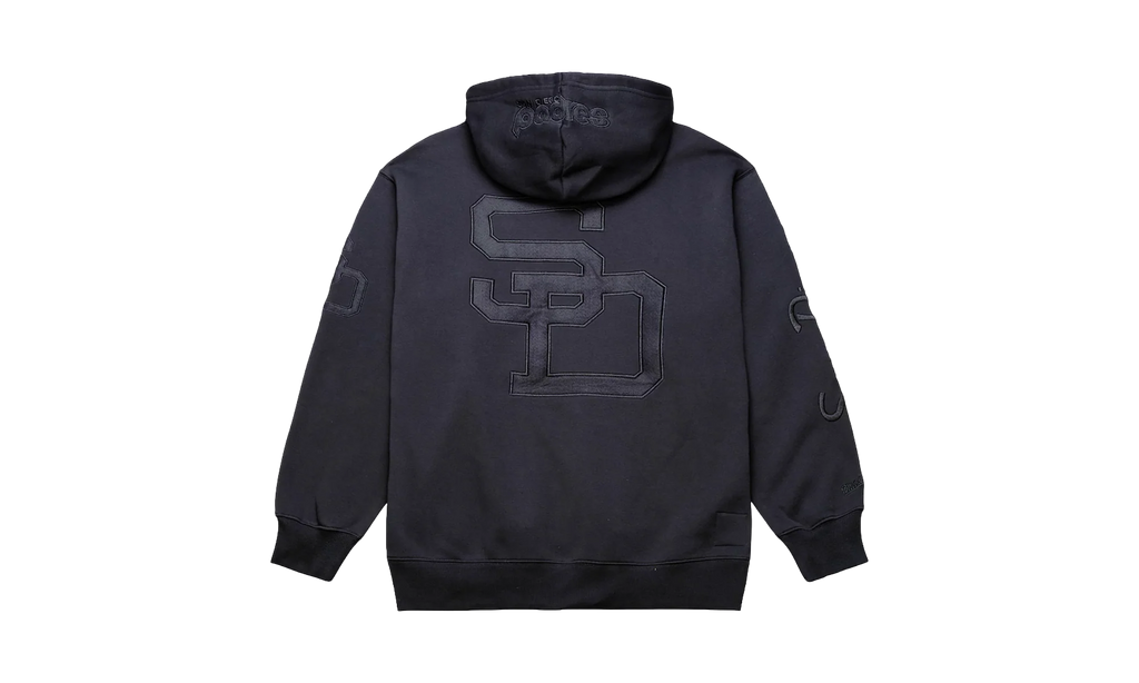 Padres Phantom Fleece Hoodie "San Diego Padres - Black" TH16142 SDPBLCK