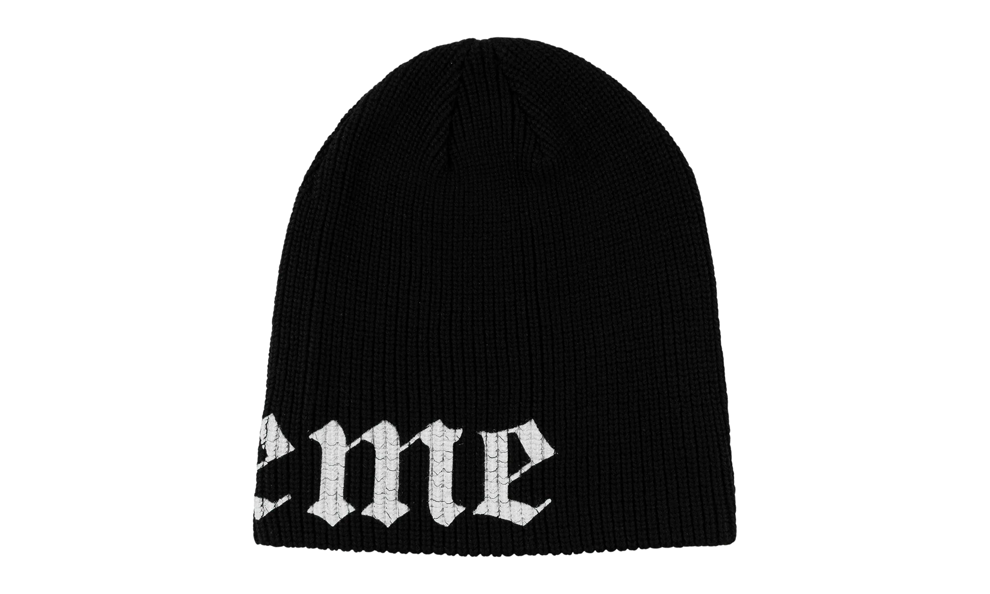 Old English Printed Beanie "SS26 - Black" SU27061
