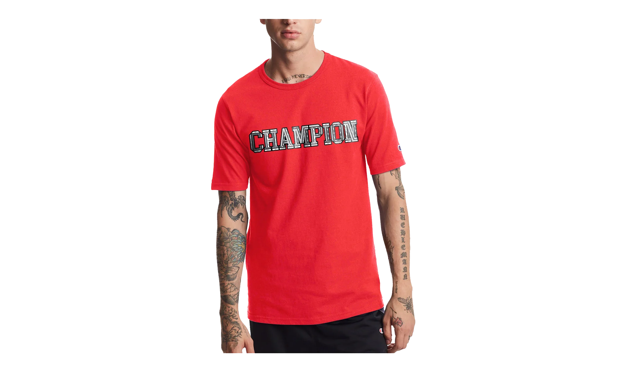 C-Life Heritage 3-D Logo T-Shirt "Red" GT19 586338 2WC