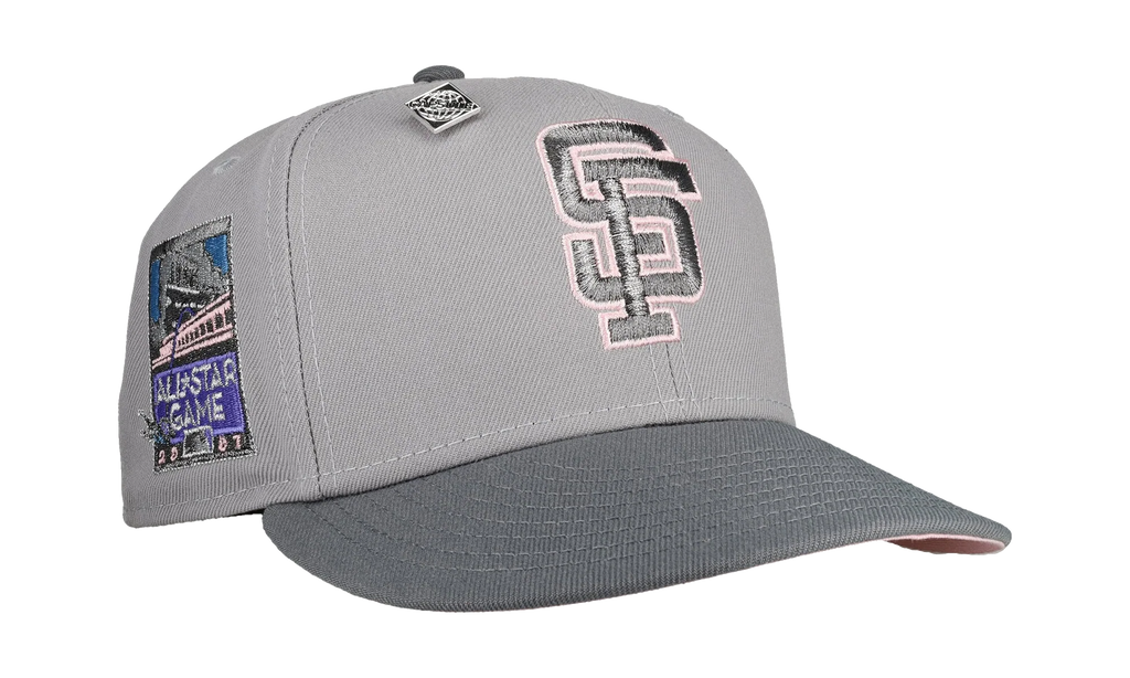 59FIFTY San Francisco Giants 2007 All Star Game Fitted Hat "Grey / Pink / Silver" NE363