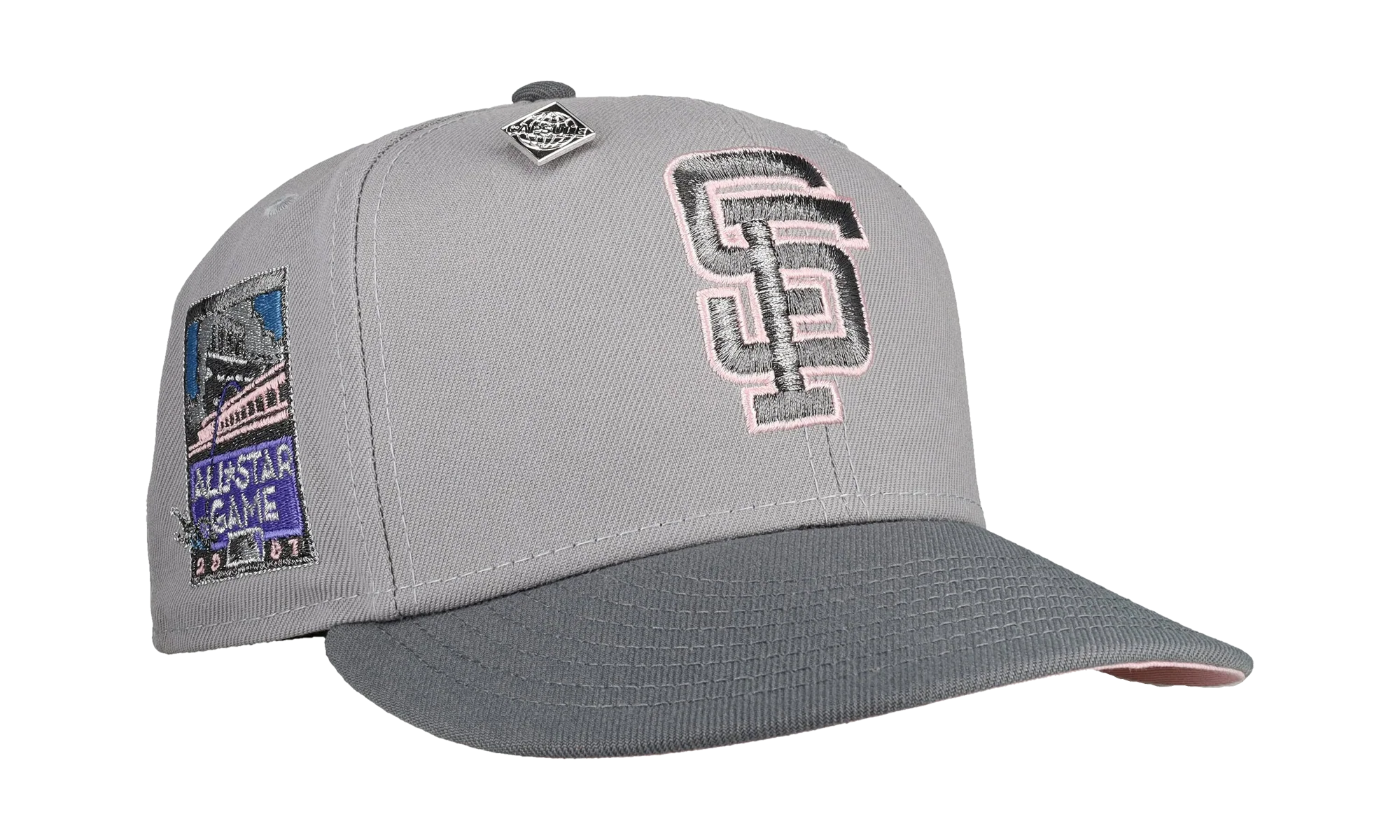 59FIFTY San Francisco Giants 2007 All Star Game Fitted Hat "Grey / Pink / Silver" NE363