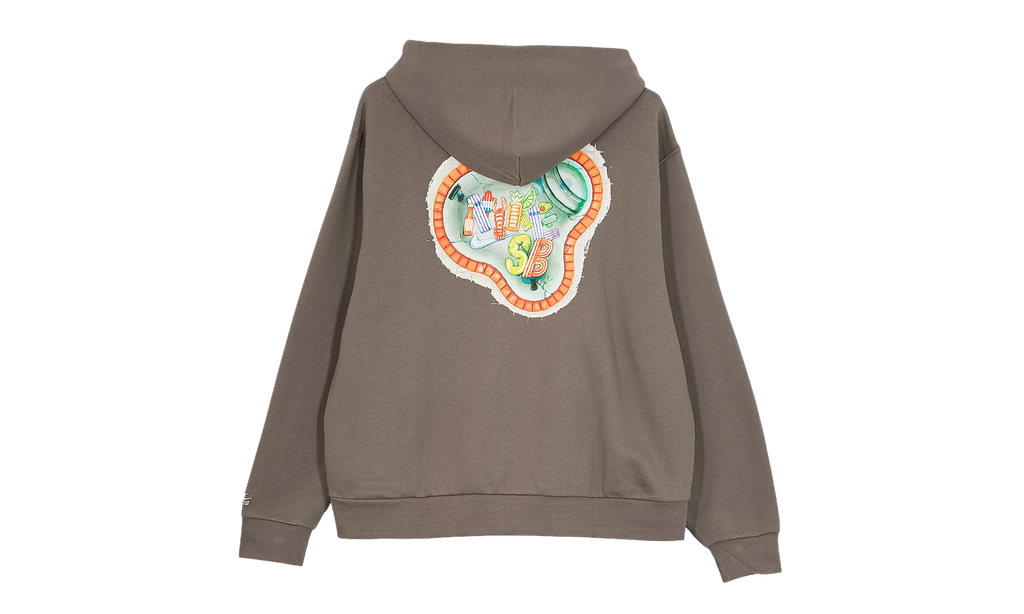 SB Full-Zip Fleece Skate Hoodie "Pool Airs - Cave Stone / White" HJ2898 289