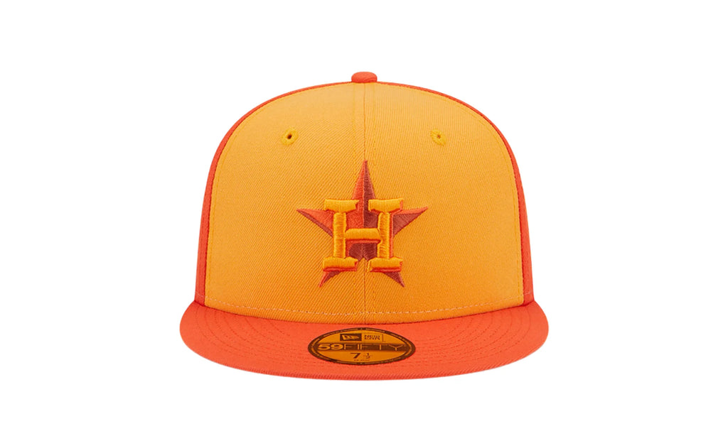 Houston Astros Tri-Tone Team 59FIFTY Fitted Hat "Orange" 60355909