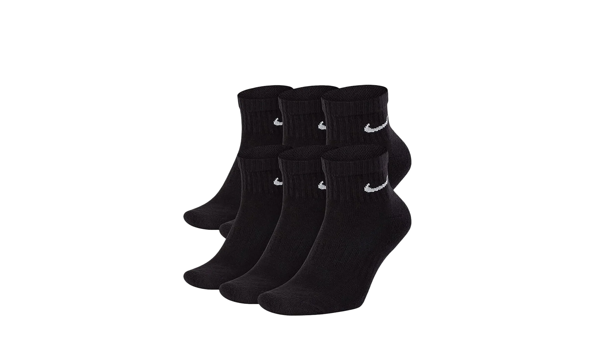 Everyday Cushioned Training Ankle Socks (6 Pairs) "Black / White" SX7669 010