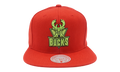 NBA Hardwood Classics Reverse Candy Apple Snapback Cap "Milwaukee Bucks - Red" 6HSSMM21056 MBURED1