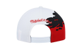 NCAA Paintbrush Snapback Cap "Ohio State Buckeyes - White / Red" HHSS3302 OSTYYPPPWHRD