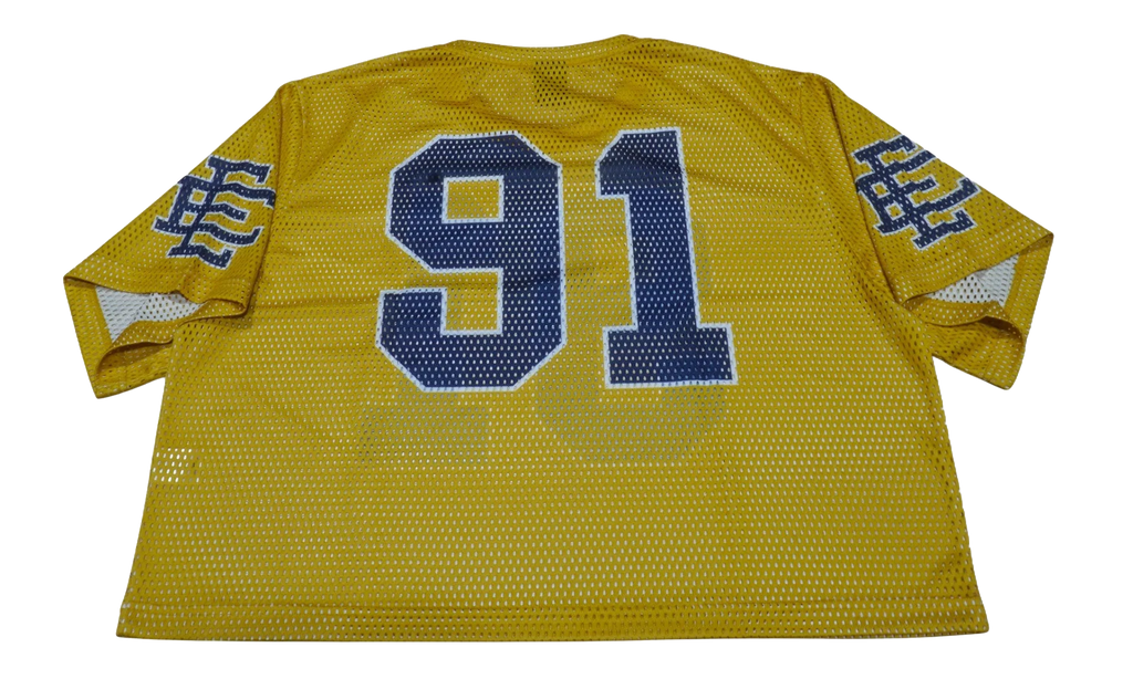 EE CROPPED JERSEY CORE MESH "Yellow/ Navy" EE745