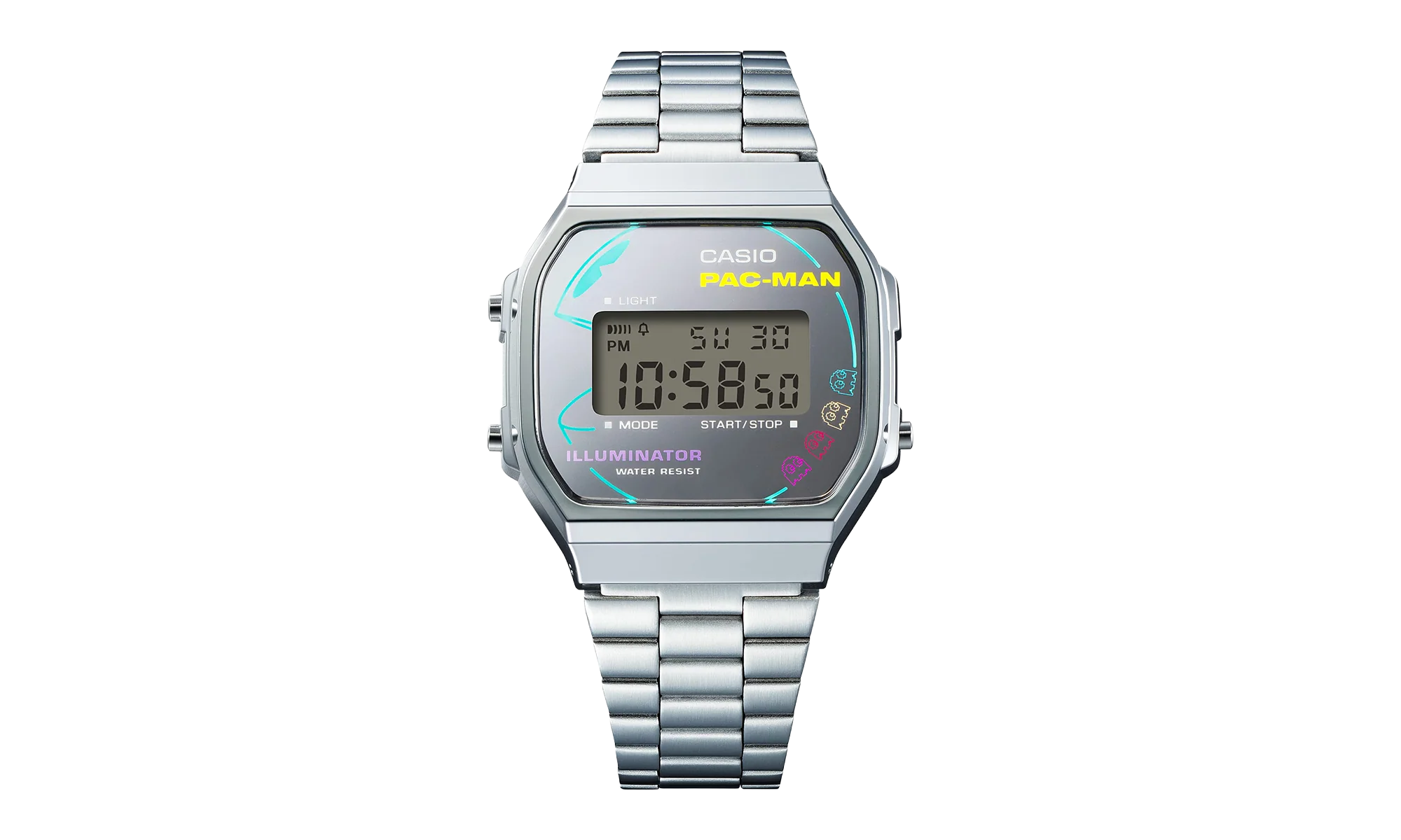 Pac-MAN Vintage Watch "Silver" A168WEPC 7A